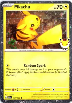 PIKACHU 051/162 COMMON TEMPORAL FORCES POKEMON NEAR MINT - Image 1
