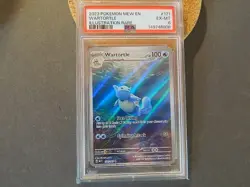 Pokemon TCG Wartortle 171/165 Scarlet & Violet 151 Illustration Rare PSA 6 - Image 1