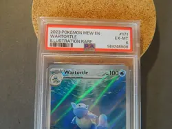 Pokemon TCG Wartortle 171/165 Scarlet & Violet 151 Illustration Rare PSA 6 - Image 2
