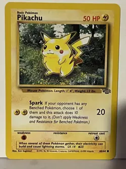 Pikachu 60/64 Jungle NM Pokemon Fast Shipping - Image 1