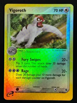 2003 Vigoroth EX Ruby & Sapphire E Series 47/109 Reverse Holo Pokemon TCG - LP - Image 1