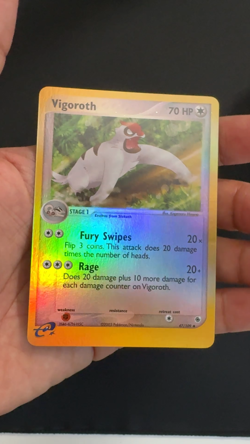 2003 Vigoroth EX Ruby & Sapphire E Series 47/109 Reverse Holo Pokemon TCG - LP - Image 2