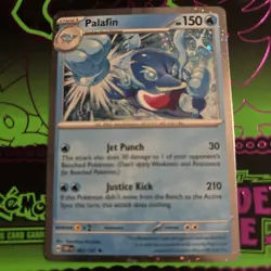 Palafin 062/197 S&V Obsidian Flames Non Holo Rare Prerelease Pokemon TCG 2023 NM - Image 1