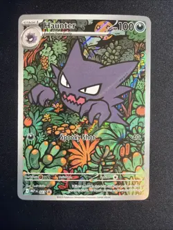 Pokemon Haunter Me: Mega Evolution Promo Full Art Holo 027 Illustration Rare - Image 1