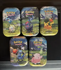Pokemon Ascended Heroes Mini Tin Lot 5 Tins - Image 1