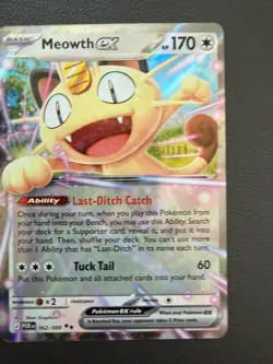 Meowth ex 062/088 Pokemon TCG Mega Evolution Perfect Order - Image 1