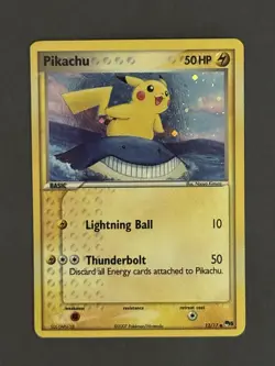 Pokemon TCG Pikachu 012/017 POP Series 5 Holo Error - Image 1
