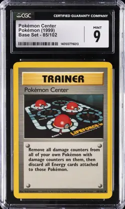 1999 POKEMON BASE SET #85/102 POKEMON CENTER CGC 9 - Image 1