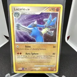 Pokemon TCG Lucario Lv.30 DP Trainer Kit 3/11 Promo Holo 90 HP - Image 1