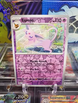 Espeon 086/197 Reverse Holo Uncommon Pokemon TCG S&V Obsidian Flames - Image 1