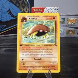 Kabuto Common Fossil 50 LP Pokemon 1st Edition LP+ - Image 1