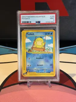 2003 POKEMON AQUAPOLIS #104 PSYDUCK PSA 9 - Image 1