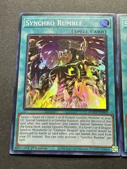 3x Synchro Rumble | AGOV-EN060 | Super Rares | LP | 1st Edition | YuGiOh! - Image 3
