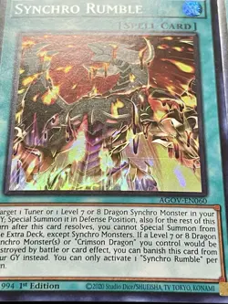 3x Synchro Rumble | AGOV-EN060 | Super Rares | LP | 1st Edition | YuGiOh! - Image 4