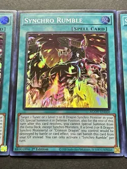 3x Synchro Rumble | AGOV-EN060 | Super Rares | LP | 1st Edition | YuGiOh! - Image 5