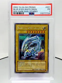 Blue-Eyes White Dragon - Unlimited - PSA 1 - Poor, English, Dark Duel Stories - Image 1