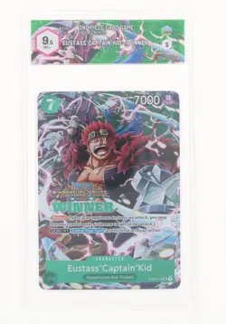 One Piece Card Game - Eustass "Captain" Kid Winner ST02-013 - GRAAD 9.5 ENG 2023 - Image 1
