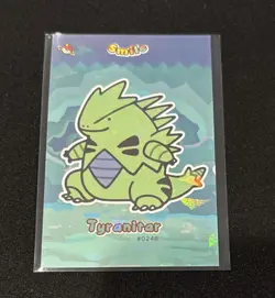 Limited Edition Full Art Rare Smile Tyranitar Pokemon Card Database #0248✨ - Image 1