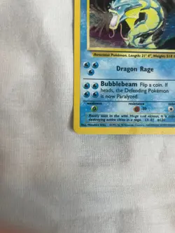 Pokemon 1995 Gyarados TCG Base Set Holo Rare Card #6/102 Vintage - Image 2