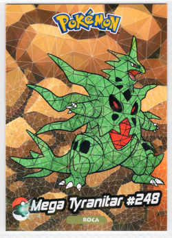 CRYSTAL CARD COLLECTION *MEGA TYRANITAR #248 - CRACKED ICE - RARE CARD* POKEMON* - Image 1