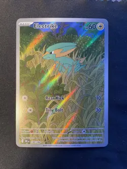 Electrike SV10: Destined Rivals 196/182 Pokemon Card Illustration Rare NM ENG - Image 1