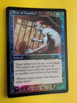Hint of Insanity. Sorcery MTG Card. Odyssey.Old Border FOIL. - Image 3