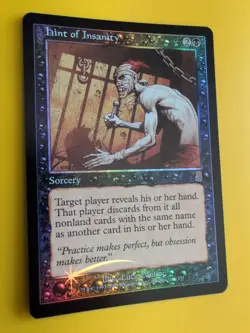 Hint of Insanity. Sorcery MTG Card. Odyssey.Old Border FOIL. - Image 4
