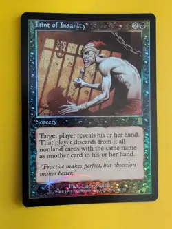 Hint of Insanity. Sorcery MTG Card. Odyssey.Old Border FOIL. - Image 5