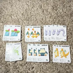 Pokemon TCG Base Set Vintage Lot (15 Cards) Charizard Snorlax Holo English 1999 - Image 1