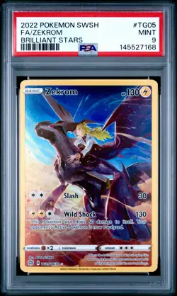 Zekrom TG05/TG30 Trainer Gallery Brilliant Stars PSA 9 Pokemon card - Image 1