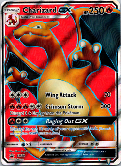 Charizard GX SM60 Full Art Holo Card Pokemon TCG Card Rare SM Promos NM/LP - Image 1