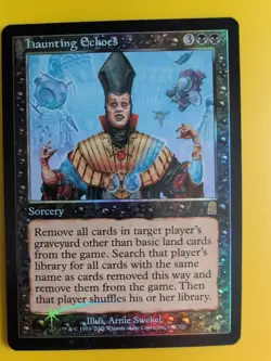 Haunting Echoes. Sorcery MTG Card. Odyssey.Old Border FOIL. - Image 2