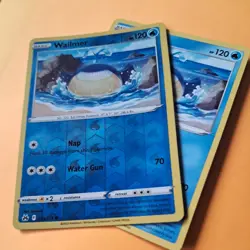 Reverse Holo Wailmer 031/159 & non holo Crown Zenith SWSH pokemon cards bundle - Image 1