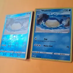 Reverse Holo Wailmer 031/159 & non holo Crown Zenith SWSH pokemon cards bundle - Image 3