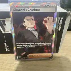 Pokemon Card Giovanni's Charisma 197/165 Ultra Rare Scarlet & Violet 151 - Image 1