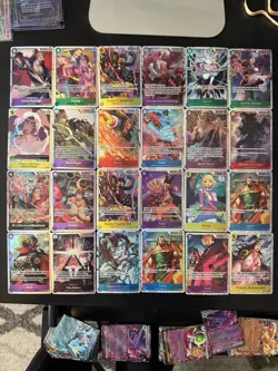 One Piece CCG Super Rare HUGE Lot Of 24 Cards All NM/M - Image 1