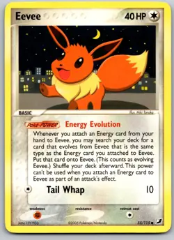 EEVEE 55/115 UF UNSEEN FORCES POKEMON CARD TCG LP 2005 - Image 2