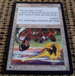 Retribution of the Meek | Visions | LP | Rare White Sorcery - Image 2