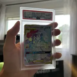 2019 Pokemon Sun & Moon Reshiram & Zekrok GX Cosmic Eclipse - Secret Gem MT 10 - Image 2