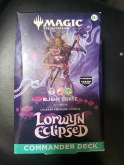 Magic The Gathering Lorwyn Eclipsed Blight Curse Commander Deck - Image 1
