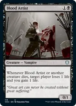 Blood Artist Commander: Innistrad: Crimson Vow 119 NM MTG Magic The Gathering - Image 1