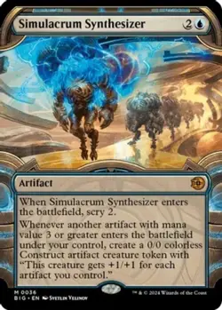 1x Simulacrum Synthesizer - Foil - Showcase Light Play MTG Magic - Kid Icarus - - Image 1