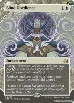 Blind Obedience [WOT - 1] - NM [Foil] TCG MTG - Image 1