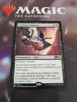 MTG. 2x Demonic Embrace. Core Set 2021. Nm - Image 1