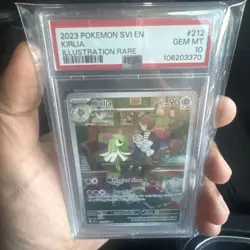 2023 Pokemon Svi EN-Scarlet & Violet Kirlia #212 Illustration Rare PSA 10 Gem - Image 1
