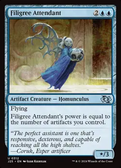 (x4) Filigree Attendant 0312 Play Set Uncommon Foundations Jumpstart MTG NM - Image 1