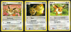 Pokemon Evoli 3er Set – Vintage – Deutsch – Sammler Karten - Image 1