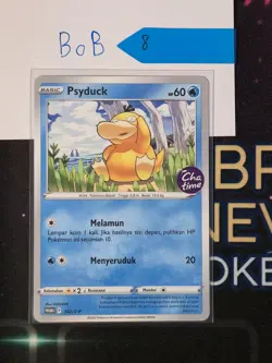 Pokemon TCG Indonesia Psyduck Chatime Promo LP 352/S-P 8 - Image 1