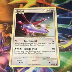 Latias ~ HGSS 10 ~ Holo ~ PROMO ~ MODERATE PLAY ~ Pokemon Card - Image 1