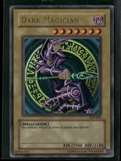 Dark Magician SDY-006 Ultra Rare Starter Deck: Yugi Yu-Gi-Oh Moderately Played - Image 1
